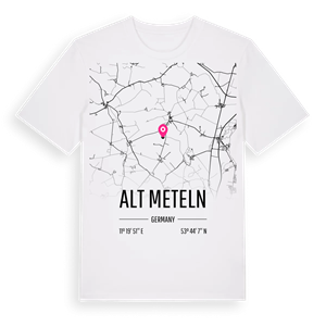 Alt Meteln karta t-shirt – ekologisk bomull t-shirt från Pinshirt