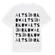 Alt Sührkow ordlek t-shirt