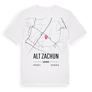 Alt Zachun karta t-shirt – ekologisk bomull t-shirt från Pinshirt