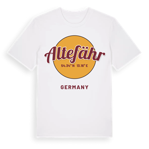 Altefähr cirkel t-shirt – ekologisk bomull t-shirt från Pinshirt
