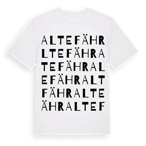 Altefähr ordlek t-shirt – ekologisk bomull t-shirt från Pinshirt