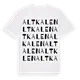 Altkalen ordlek t-shirt