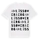 Am Lüssower Berg ordlek t-shirt
