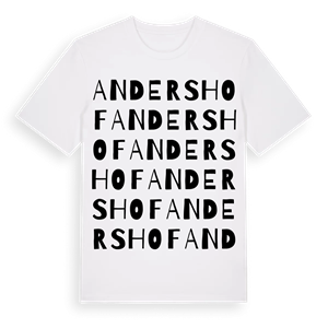 Andershof ordlek t-shirt – ekologisk bomull t-shirt från Pinshirt