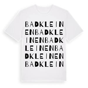 Bad Kleinen ordlek t-shirt – ekologisk bomull t-shirt från Pinshirt