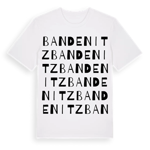 Bandenitz ordlek t-shirt – ekologisk bomull t-shirt från Pinshirt
