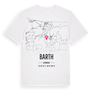Barth karta t-shirt – ekologisk bomull t-shirt från Pinshirt