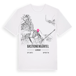 Bastionengürtel karta t-shirt – ekologisk bomull t-shirt från Pinshirt