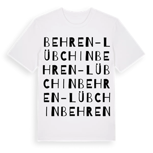 Behren-Lübchin ordlek t-shirt – ekologisk bomull t-shirt från Pinshirt