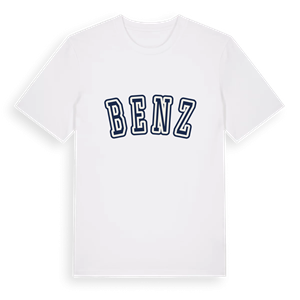 Benz college t-shirt – ekologisk bomull t-shirt från Pinshirt