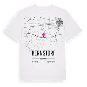 Bernstorf karta t-shirt – ekologisk bomull t-shirt från Pinshirt