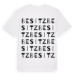 Besitz ordlek t-shirt – ekologisk bomull t-shirt från Pinshirt