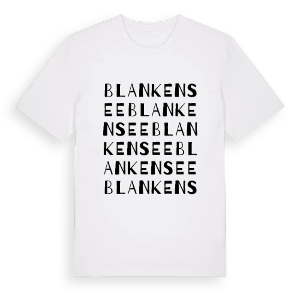 Blankensee ordlek t-shirt – ekologisk bomull t-shirt från Pinshirt
