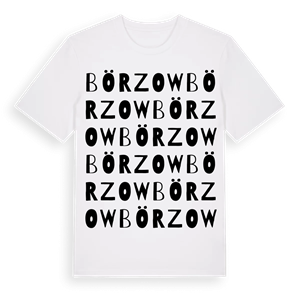 Börzow ordlek t-shirt – ekologisk bomull t-shirt från Pinshirt