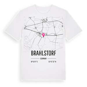 Brahlstorf karta t-shirt – ekologisk bomull t-shirt från Pinshirt