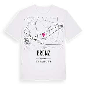 Brenz karta t-shirt – ekologisk bomull t-shirt från Pinshirt