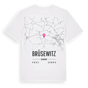 Brüsewitz karta t-shirt – ekologisk bomull t-shirt från Pinshirt