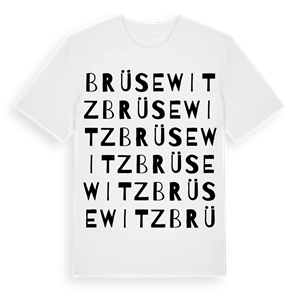 Brüsewitz ordlek t-shirt – ekologisk bomull t-shirt från Pinshirt