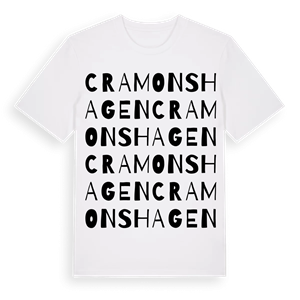 Cramonshagen ordlek t-shirt – ekologisk bomull t-shirt från Pinshirt