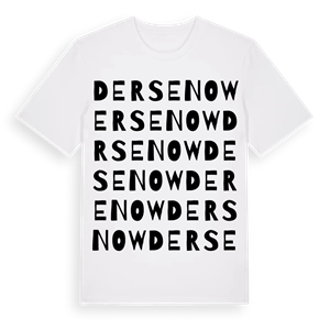 Dersenow ordlek t-shirt – ekologisk bomull t-shirt från Pinshirt