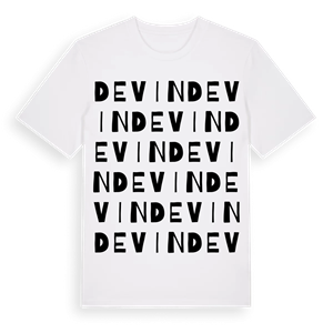 Devin ordlek t-shirt – ekologisk bomull t-shirt från Pinshirt