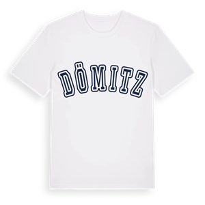 Dömitz college t-shirt – ekologisk bomull t-shirt från Pinshirt