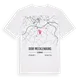 Dorf Mecklenburg karta t-shirt