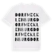 Dorf Mecklenburg ordlek t-shirt
