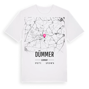 Dümmer karta t-shirt – ekologisk bomull t-shirt från Pinshirt