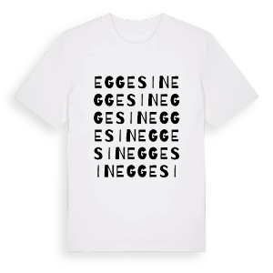 Eggesin ordlek t-shirt – ekologisk bomull t-shirt från Pinshirt