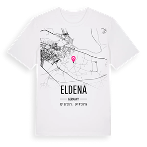 Eldena karta t-shirt – ekologisk bomull t-shirt från Pinshirt
