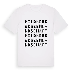 Feldberger Seenlandschaft ordlek t-shirt – ekologisk bomull t-shirt från Pinshirt