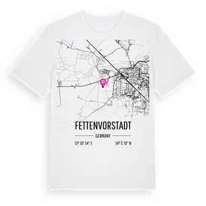Fettenvorstadt karta t-shirt – ekologisk bomull t-shirt från Pinshirt