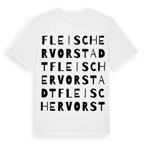 Fleischervorstadt ordlek t-shirt – ekologisk bomull t-shirt från Pinshirt