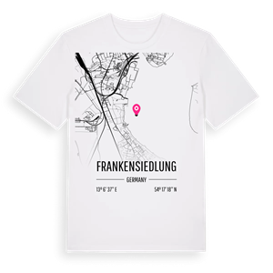 Frankensiedlung karta t-shirt – ekologisk bomull t-shirt från Pinshirt