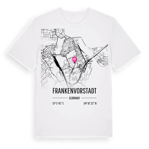 Frankenvorstadt karta t-shirt – ekologisk bomull t-shirt från Pinshirt