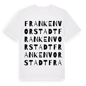 Frankenvorstadt ordlek t-shirt – ekologisk bomull t-shirt från Pinshirt