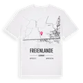 Freienlande karta t-shirt