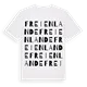 Freienlande ordlek t-shirt