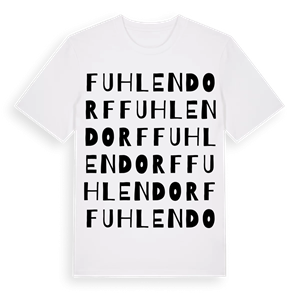 Fuhlendorf ordlek t-shirt – ekologisk bomull t-shirt från Pinshirt