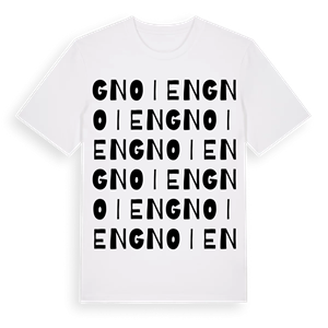 Gnoien ordlek t-shirt – ekologisk bomull t-shirt från Pinshirt