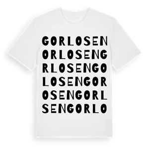 Gorlosen ordlek t-shirt – ekologisk bomull t-shirt från Pinshirt