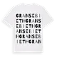 Gransebieth ordlek t-shirt