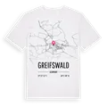 Greifswald karta t-shirt