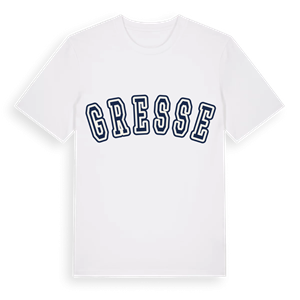 Gresse college t-shirt – ekologisk bomull t-shirt från Pinshirt