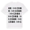 Grimmen ordlek t-shirt