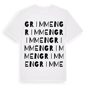 Grimmen ordlek t-shirt – ekologisk bomull t-shirt från Pinshirt
