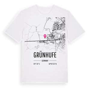 Grünhufe karta t-shirt – ekologisk bomull t-shirt från Pinshirt
