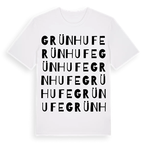 Grünhufe ordlek t-shirt – ekologisk bomull t-shirt från Pinshirt