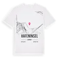 Hafeninsel karta t-shirt